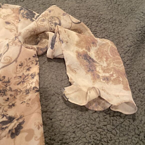 Pendleton Ruffled Printed Top Sz 16 - Picture 8 of 8